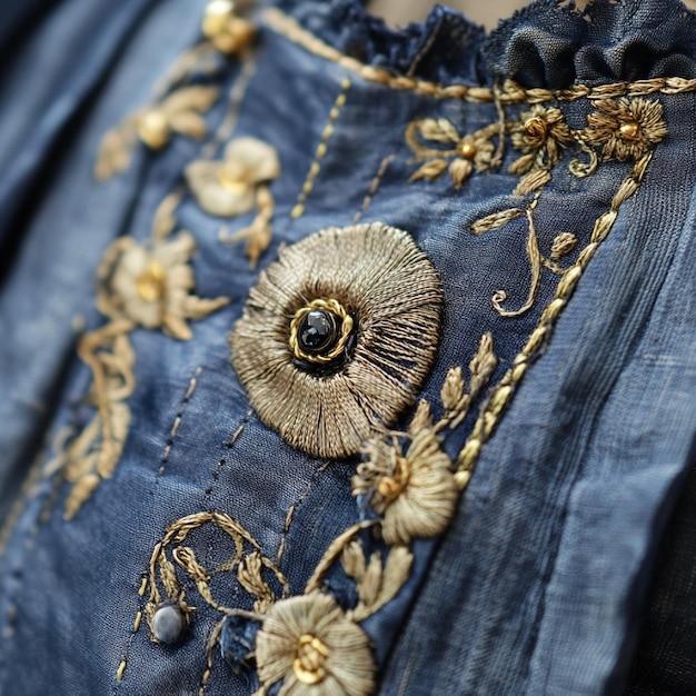 Kompozycja haftu na materiale